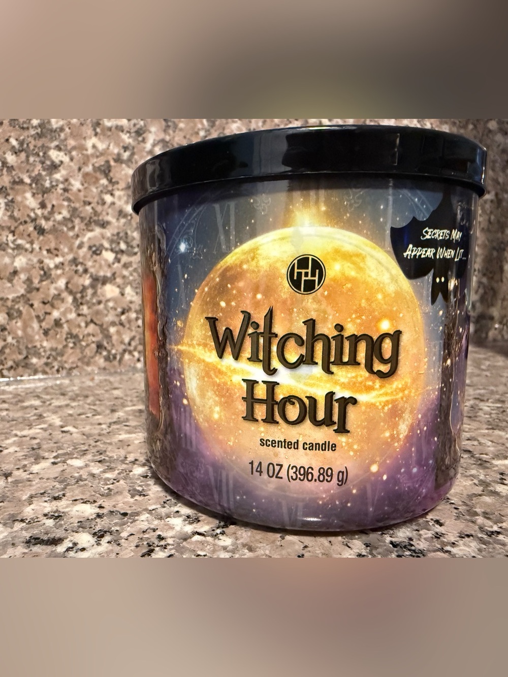 Huntington Home Witching Hour Scented Candle - Purple & Gold